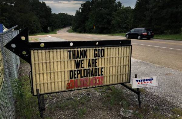 thank god we are deplorable trump pence